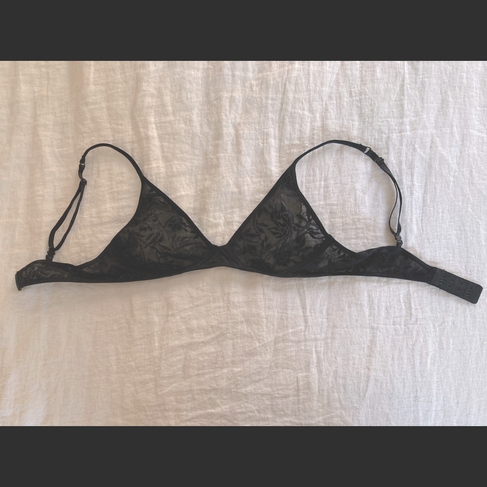 Gap Bare Naturals Lace Plunge, 34B, black